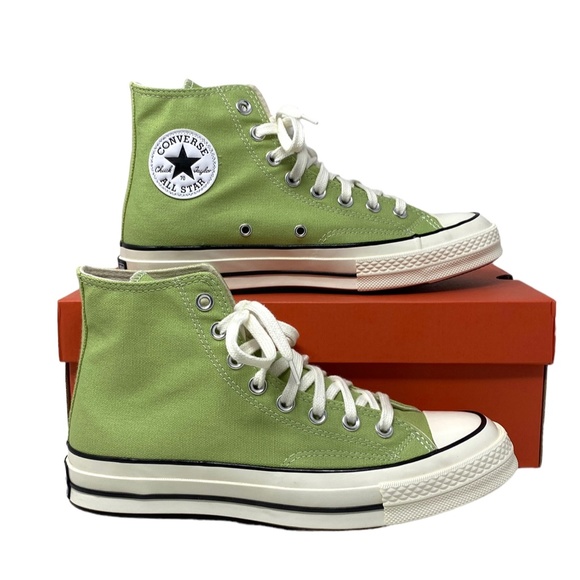 Converse Chuck 70 High Shoes Casual Men's Sneakers Canvas Vitality Green A04585C - Picture 3 of 11